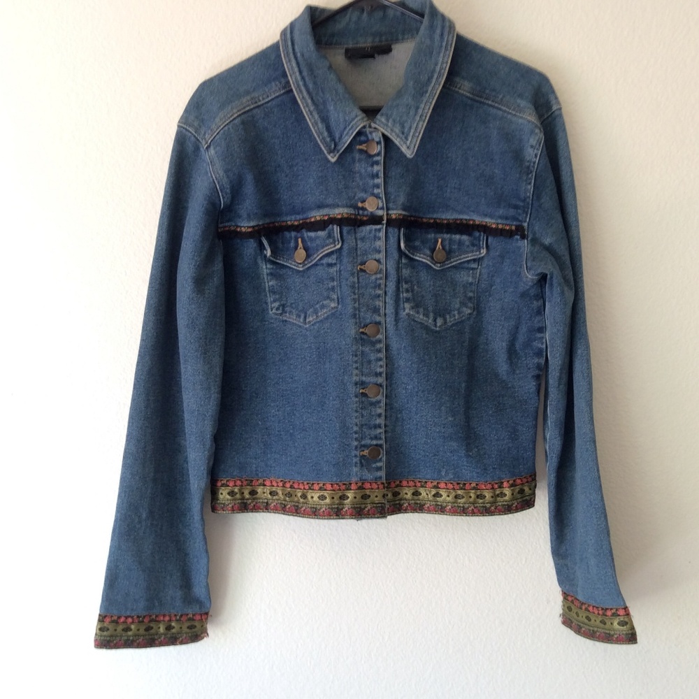 Carole Little Sport | Jacket Floral Trim